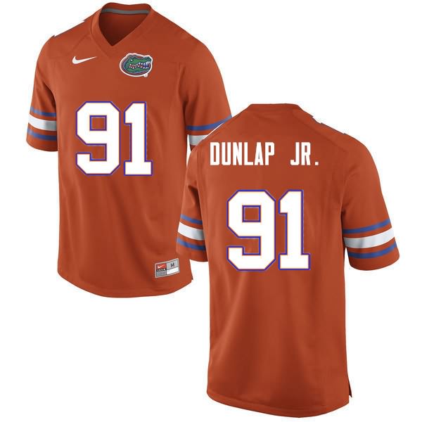 NCAA Florida Gators Marlon Dunlap Jr. Men's #91 Nike Orange Stitched Authentic College Football Jersey YAL2064IT